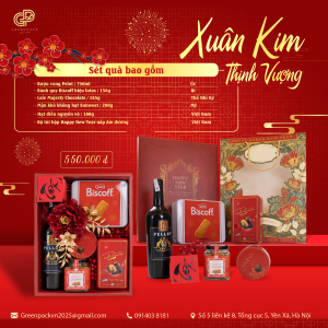 Giỏ Quà Tết XUÂN KIM THỊNH VƯỢNG – Tết Ngập Tràn Lộc May và Thịnh Vượng